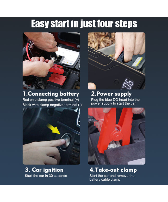 Car Battery Jump Starter, 3 in 1 Function Jump Box 12V 3500A Peak Jump Starter Battery Pack, Car Battery Charger Portable for 3L Gas or 2.5L Diesel
