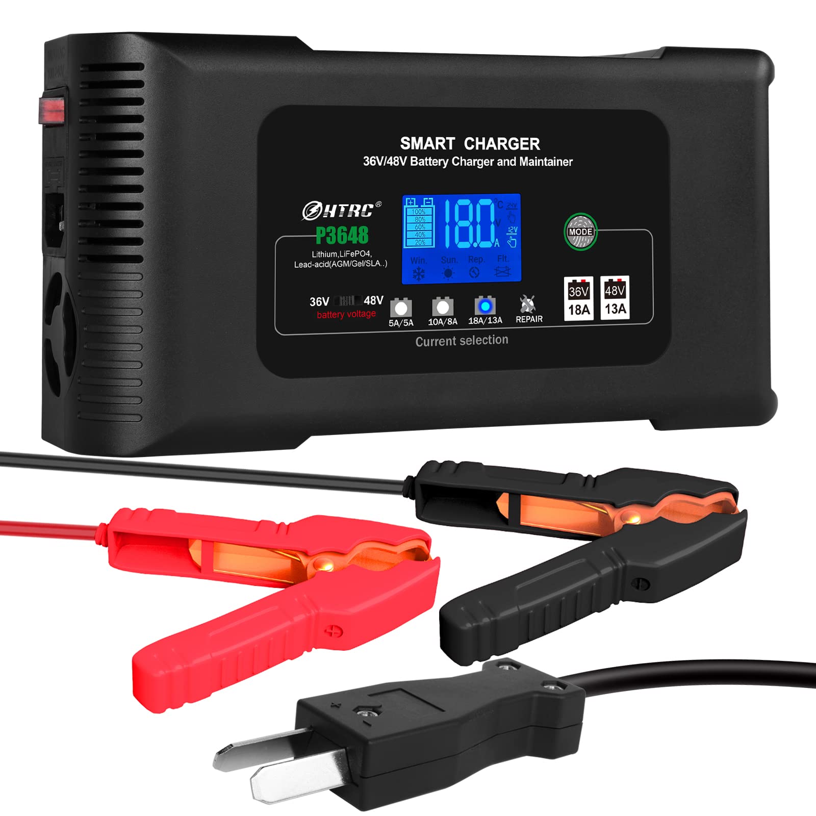 HTRC 48V Golf cart Charger , Car Battery Charger